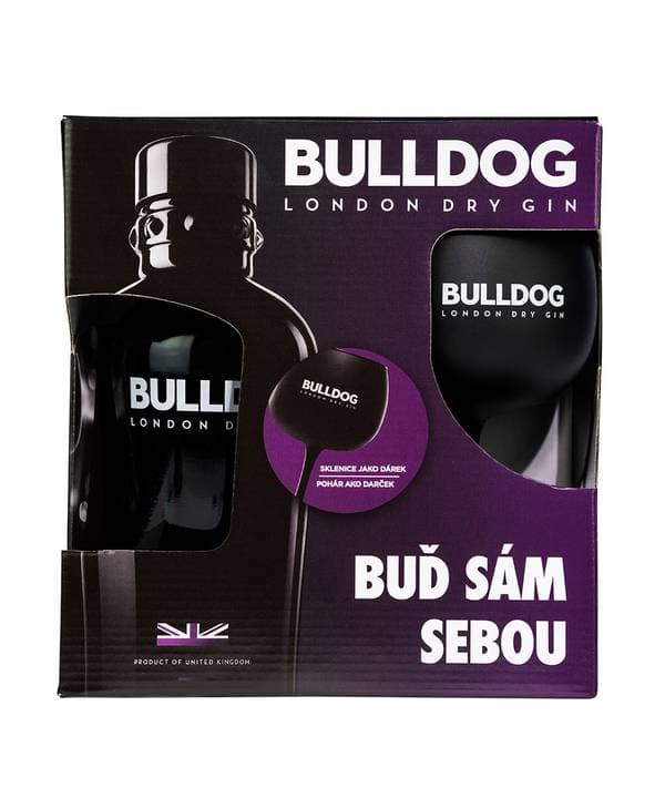 Bulldog Gin Gift Box 40,0% 0,7 l - náhled 2
