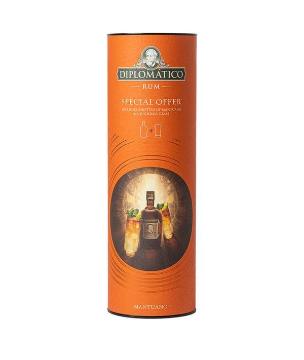Diplomático Mantuano Highball Gift Box 40,0% 0,7 l - náhled 2