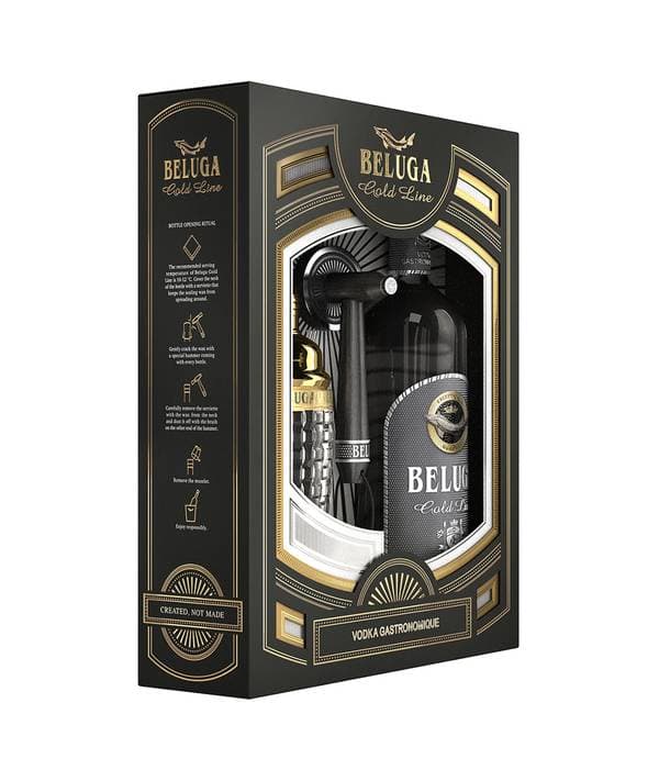 Beluga Gold Line Shaker Gift Box 40,0% 0,7 l - náhled 2