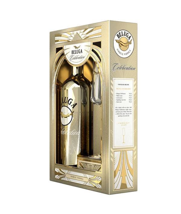 Beluga Noble Celebration Gift Box 40,0% 0,7 l - náhled 3