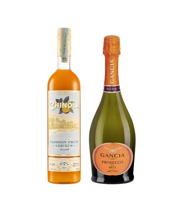 Zvýhodněný set = Chinola Passion Fruit + Gancia Prosecco D.O.C. Brut 21,0% 1,45 l
